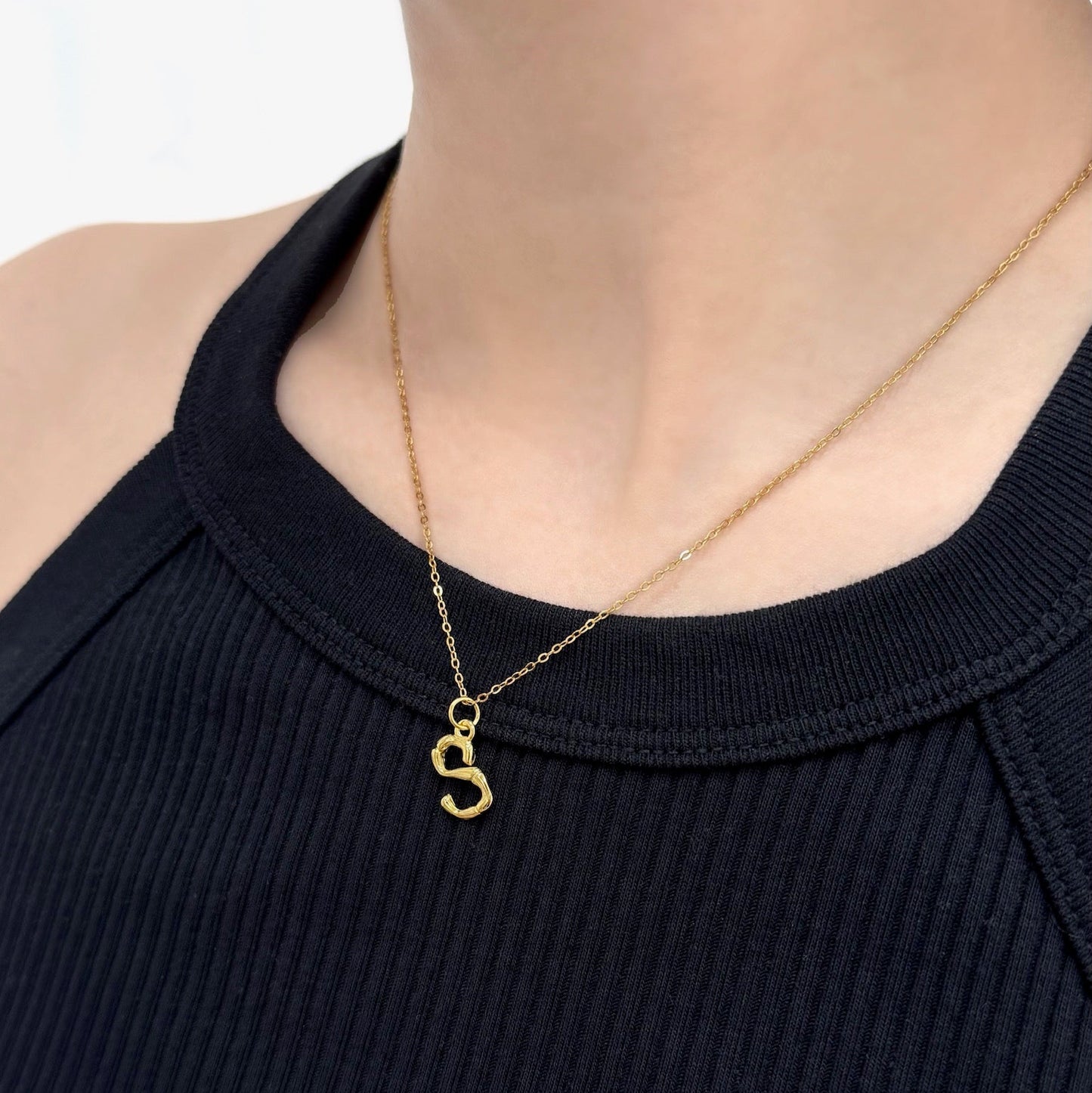 Woody Initial Necklace