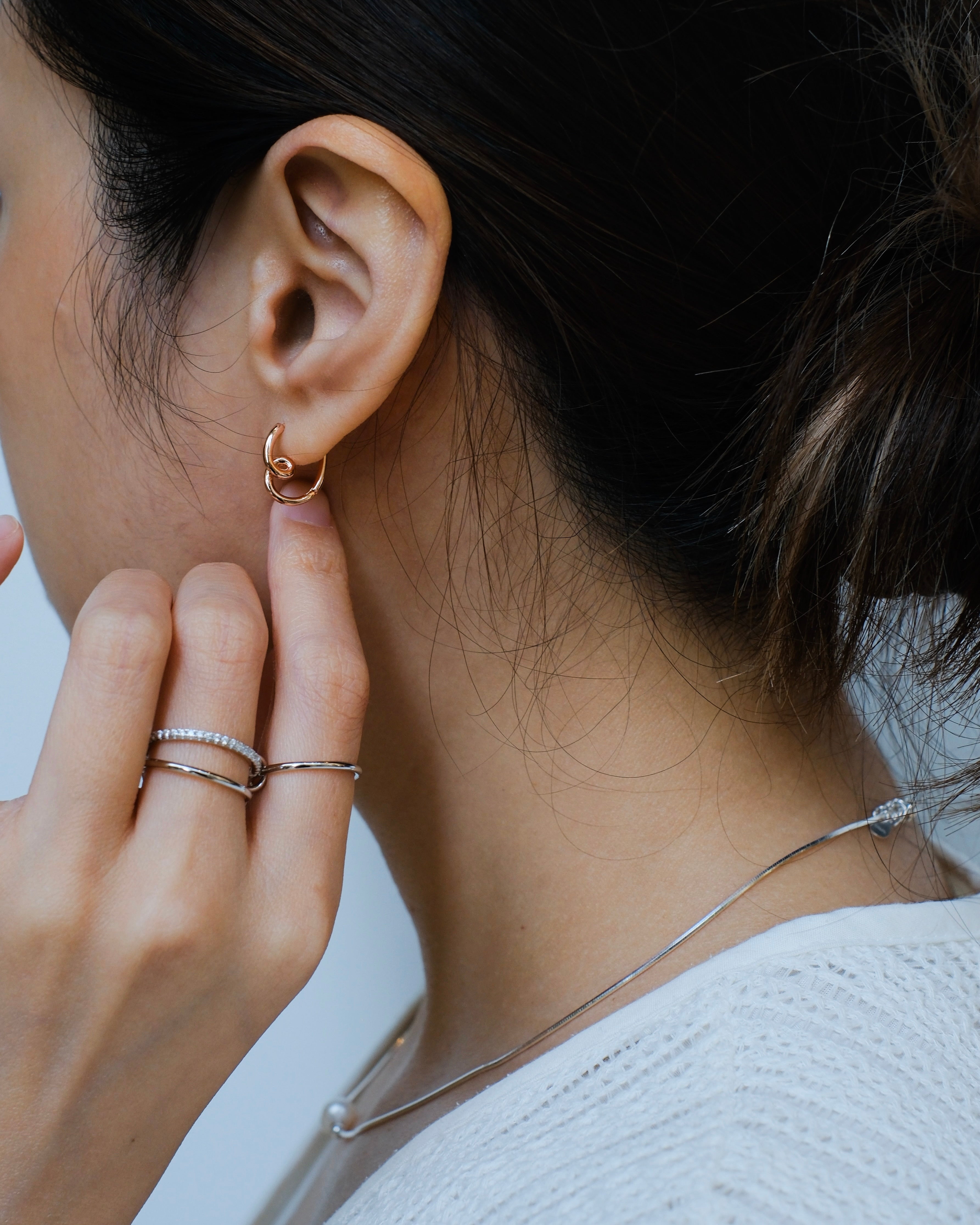 The Trinity Pavé Crossover Ring