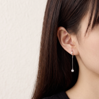 Serein Drop Huggie Earrings