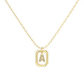 Framed Initial Necklace