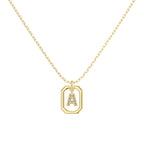 Framed Initial Necklace