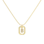 Framed Initial Necklace