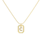 Framed Initial Necklace