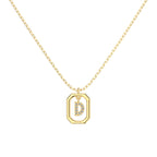 Framed Initial Necklace