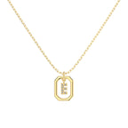 Framed Initial Necklace