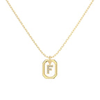 Framed Initial Necklace