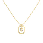 Framed Initial Necklace