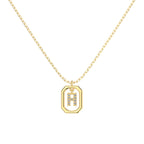 Framed Initial Necklace