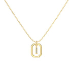 Framed Initial Necklace