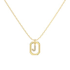 Framed Initial Necklace