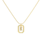 Framed Initial Necklace