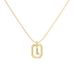 Framed Initial Necklace