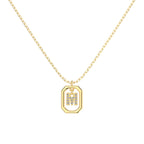 Framed Initial Necklace