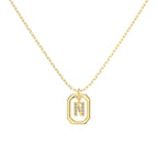 Framed Initial Necklace