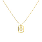 Framed Initial Necklace