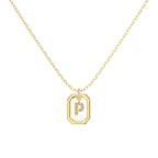 Framed Initial Necklace
