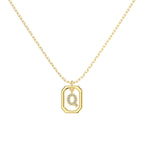 Framed Initial Necklace