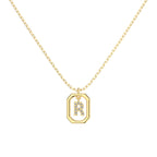 Framed Initial Necklace