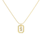 Framed Initial Necklace