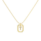Framed Initial Necklace