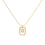 Framed Initial Necklace