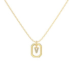 Framed Initial Necklace