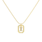 Framed Initial Necklace