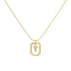 Framed Initial Necklace