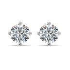 Solène Solitaire Stud Earrings