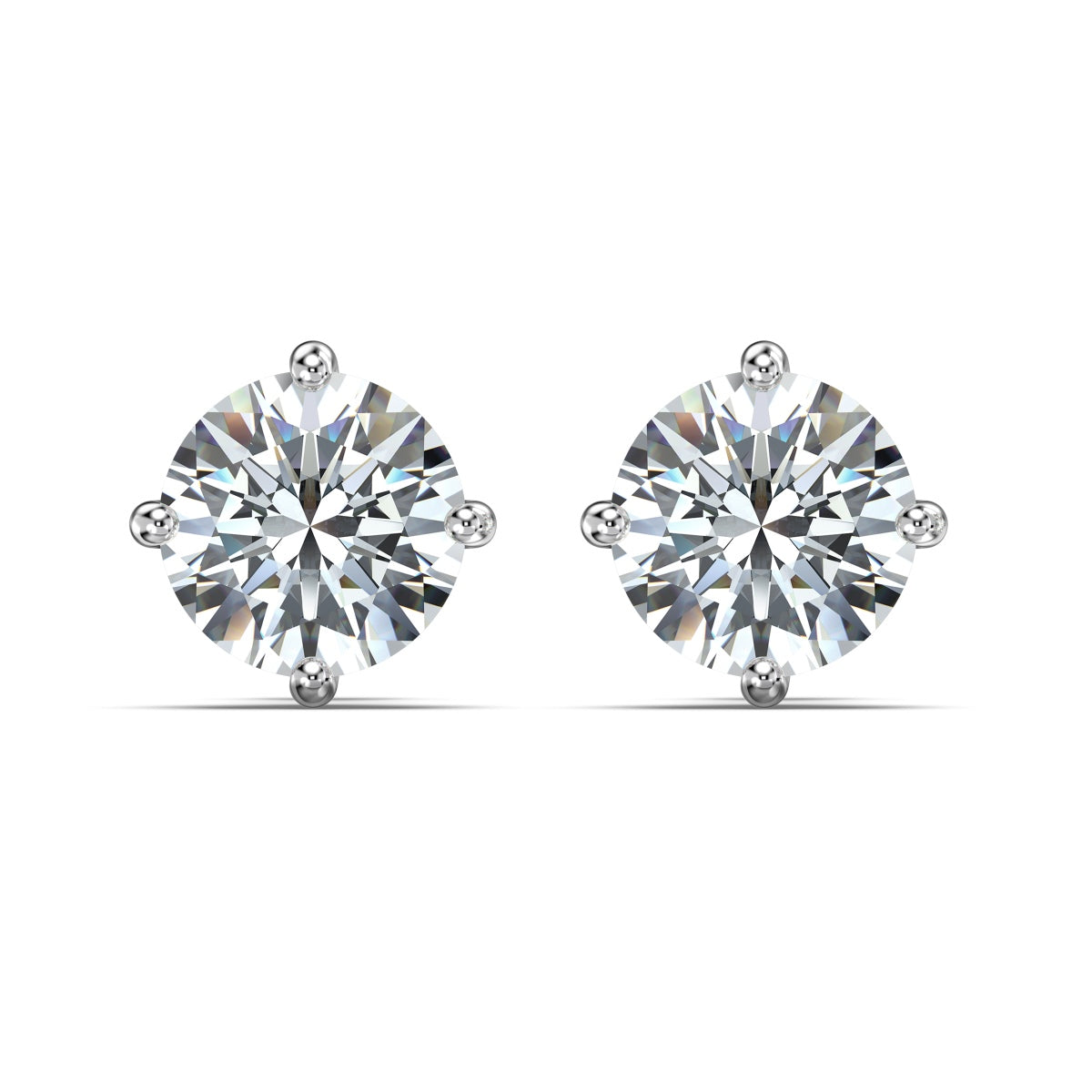 Solène Solitaire Stud Earrings