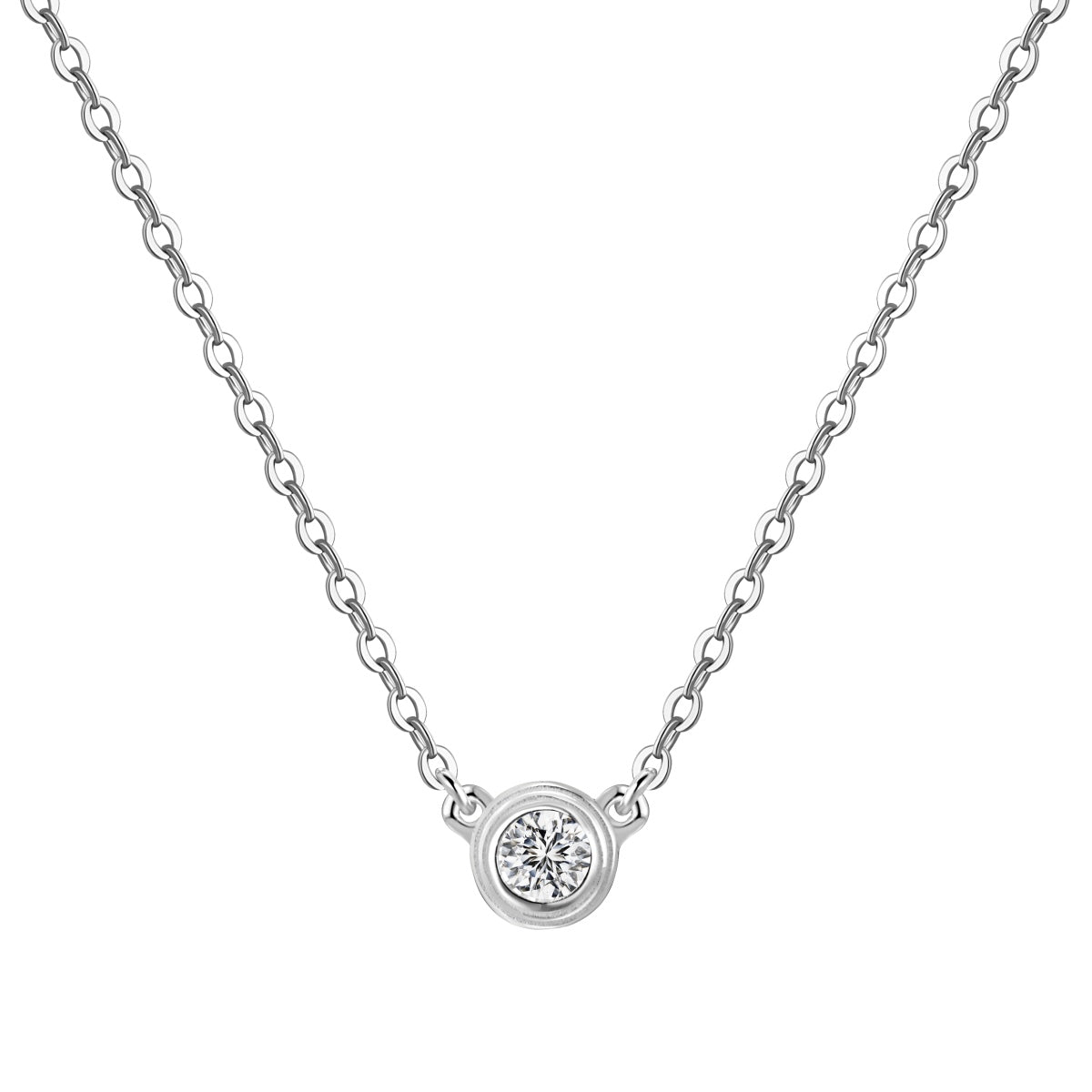 Nora Halo Pendant Necklace