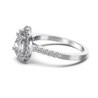 Nova Pear Halo Ring