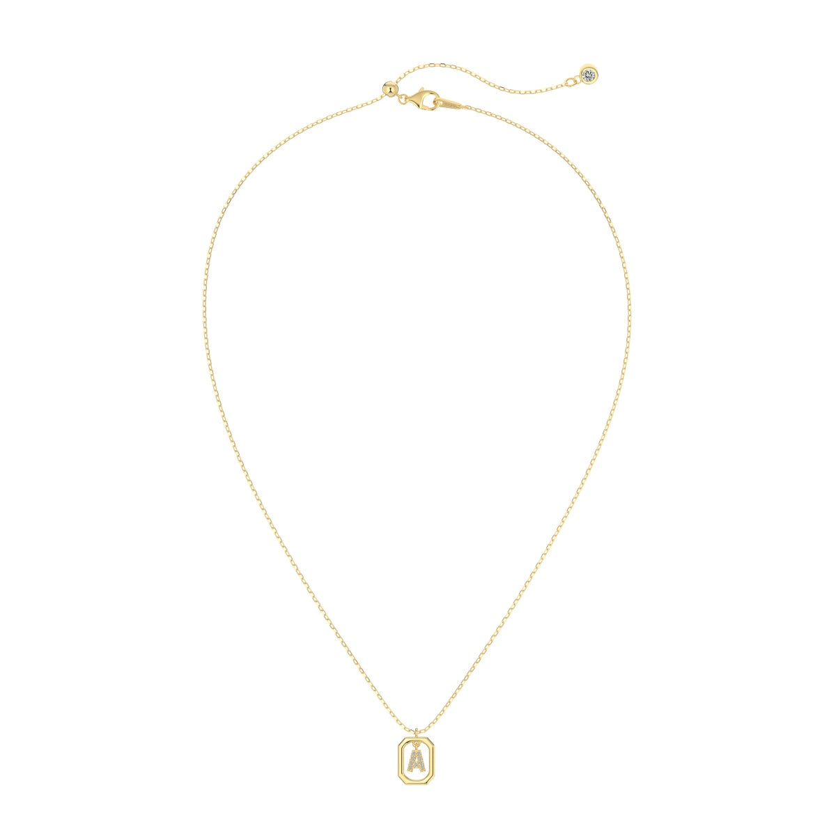 Framed Initial Necklace