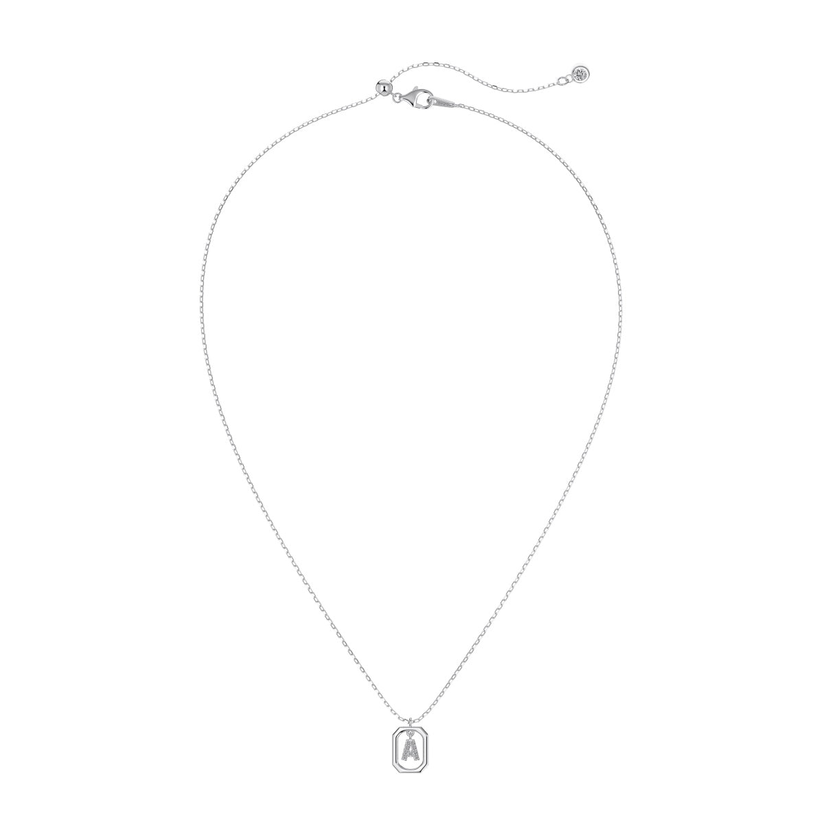 Framed Initial Necklace