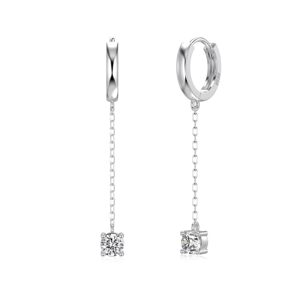 Serein Drop Huggie Earrings