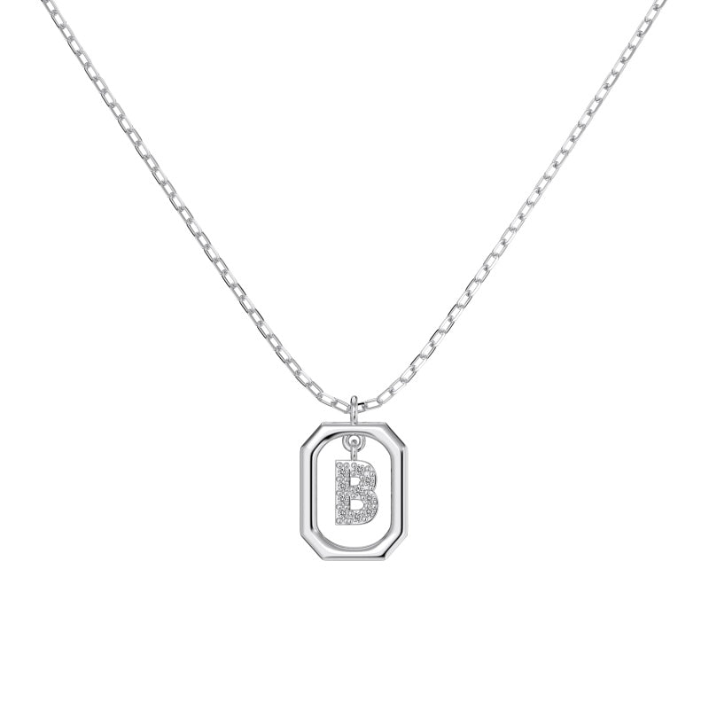 Framed Initial Necklace