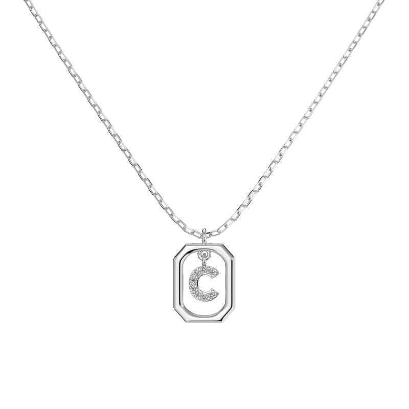 Framed Initial Necklace