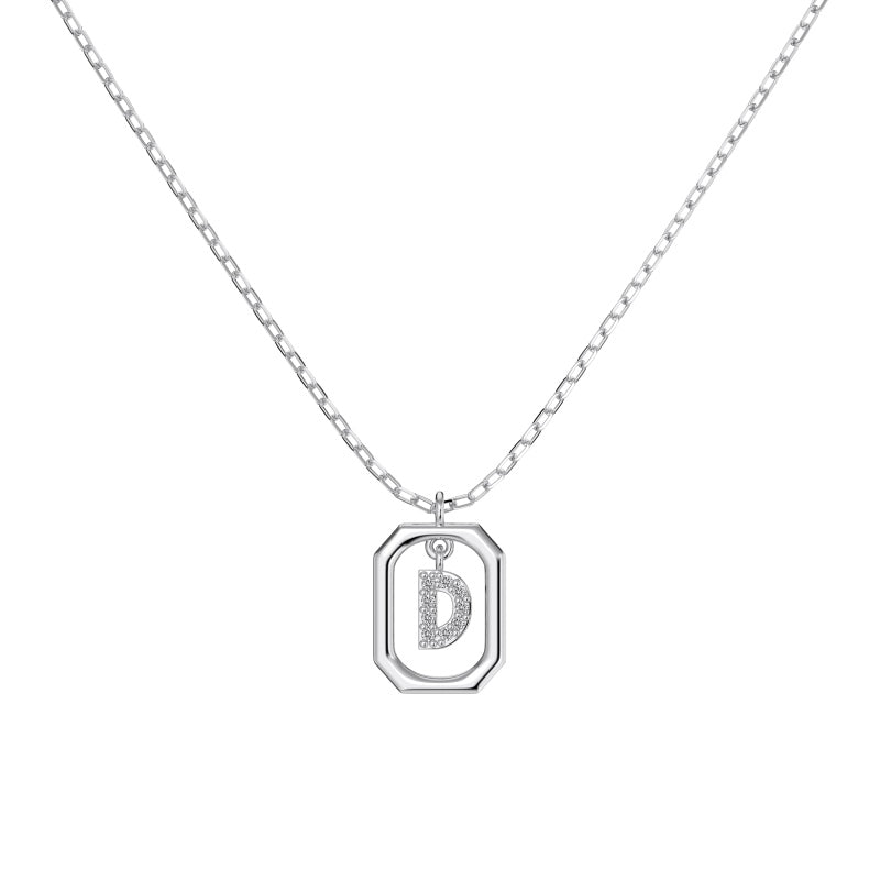 Framed Initial Necklace