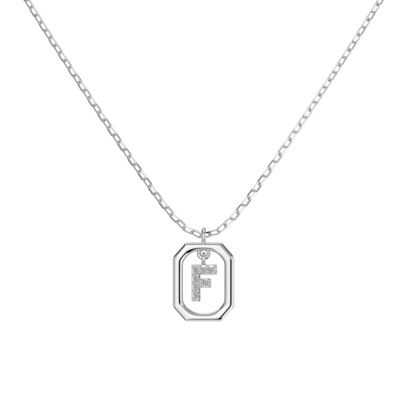 Framed Initial Necklace