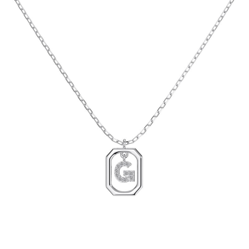 Framed Initial Necklace