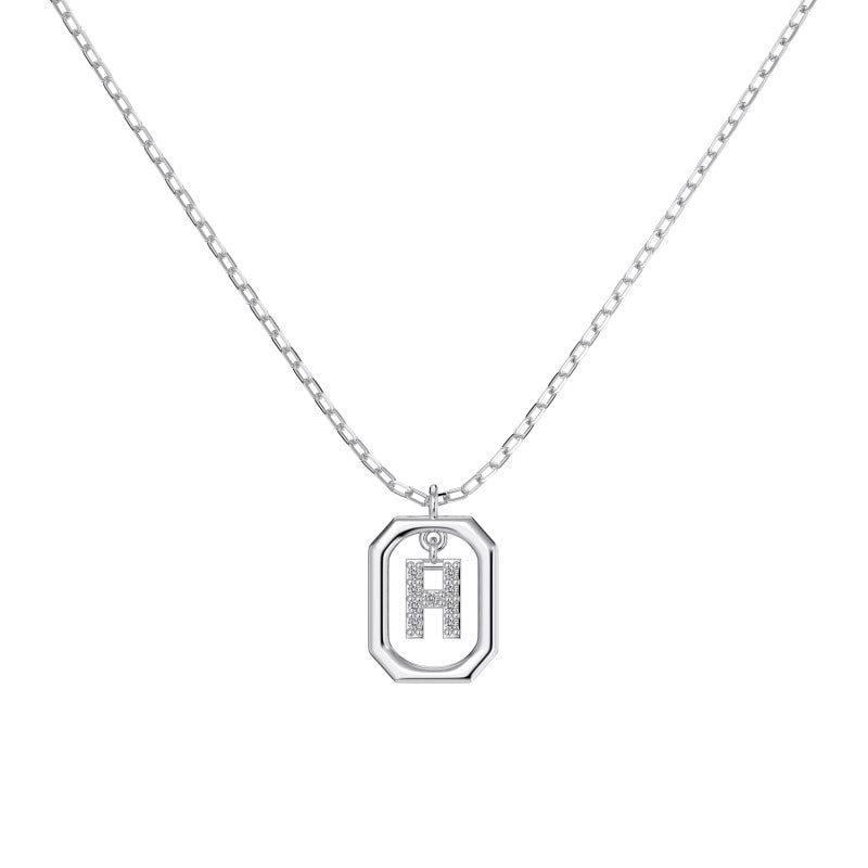 Framed Initial Necklace