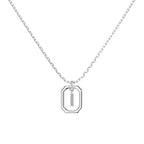 Framed Initial Necklace