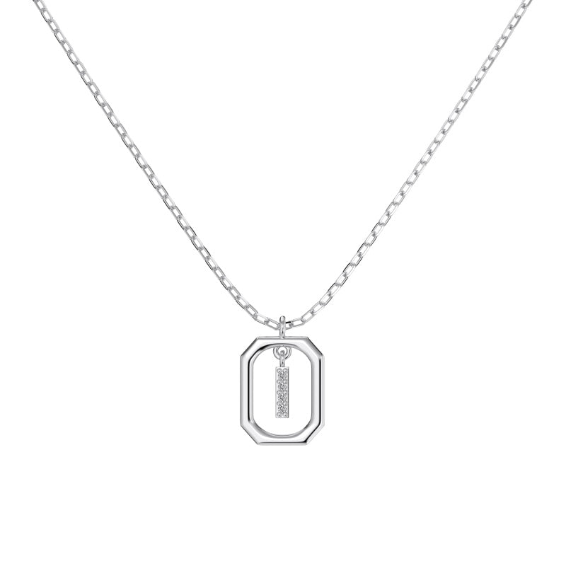 Framed Initial Necklace