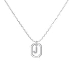 Framed Initial Necklace