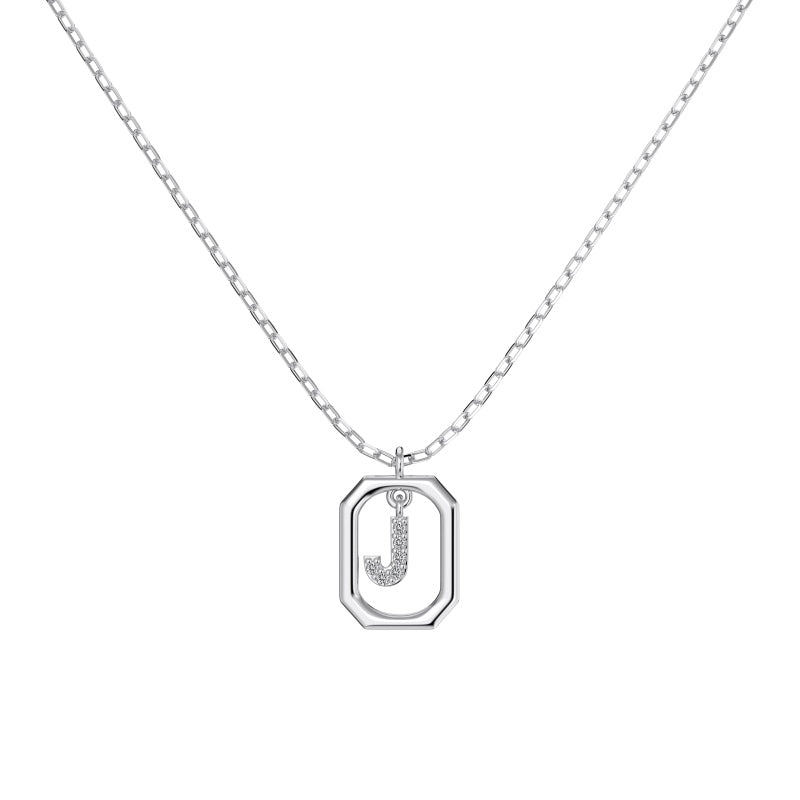 Framed Initial Necklace