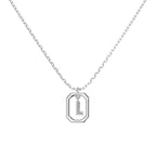 Framed Initial Necklace
