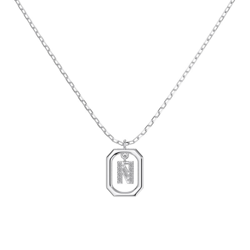 Framed Initial Necklace