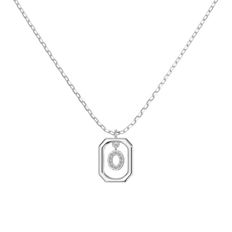 Framed Initial Necklace