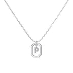 Framed Initial Necklace