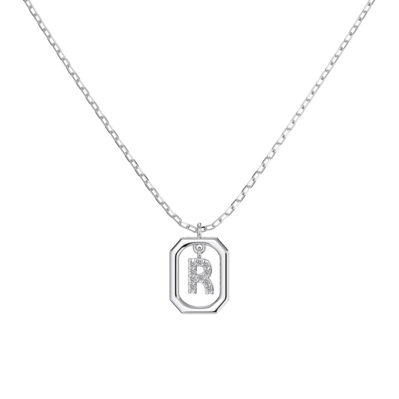 Framed Initial Necklace